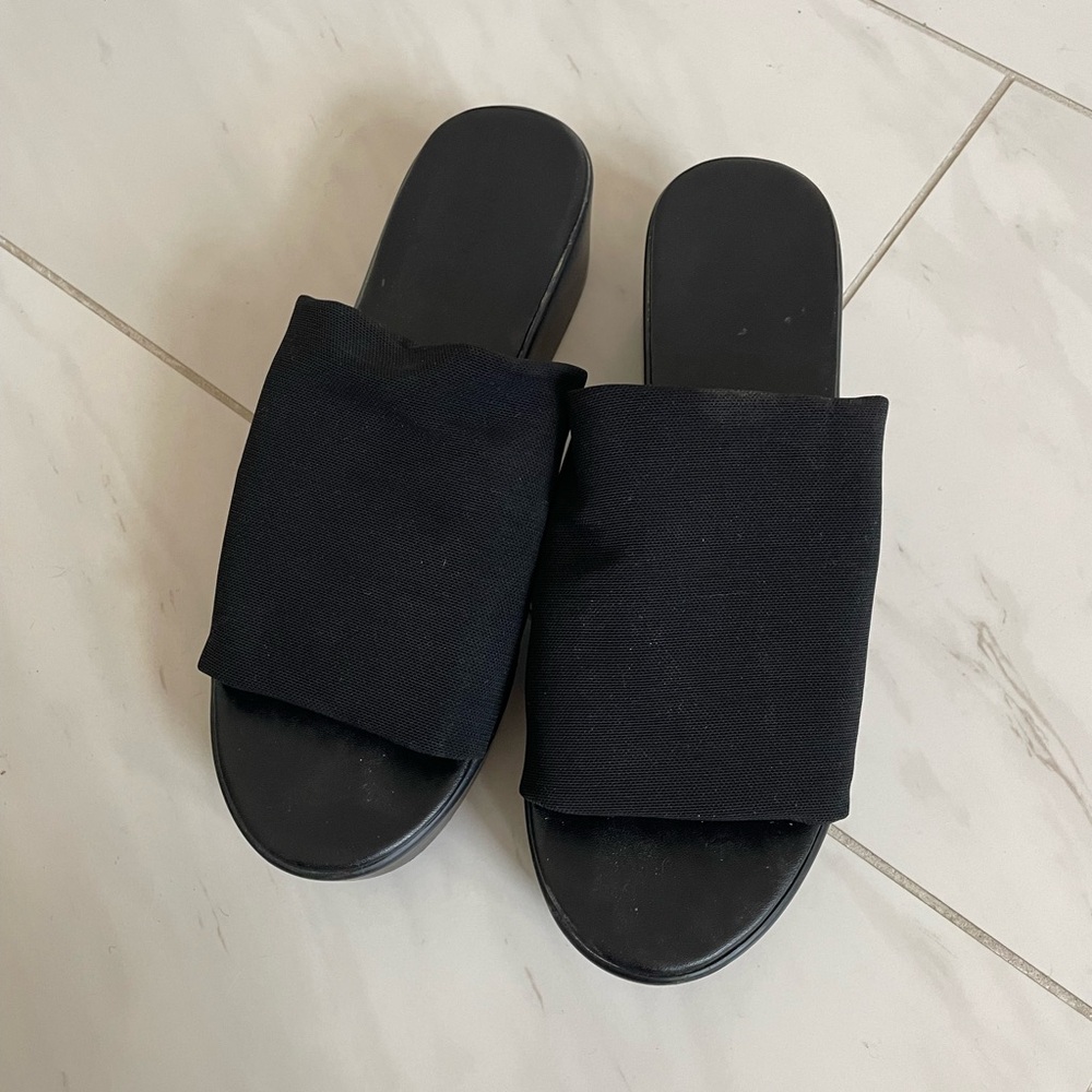 Black Madden Girl Platform Slides